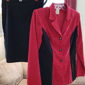 Skirt w/blazer set/suit